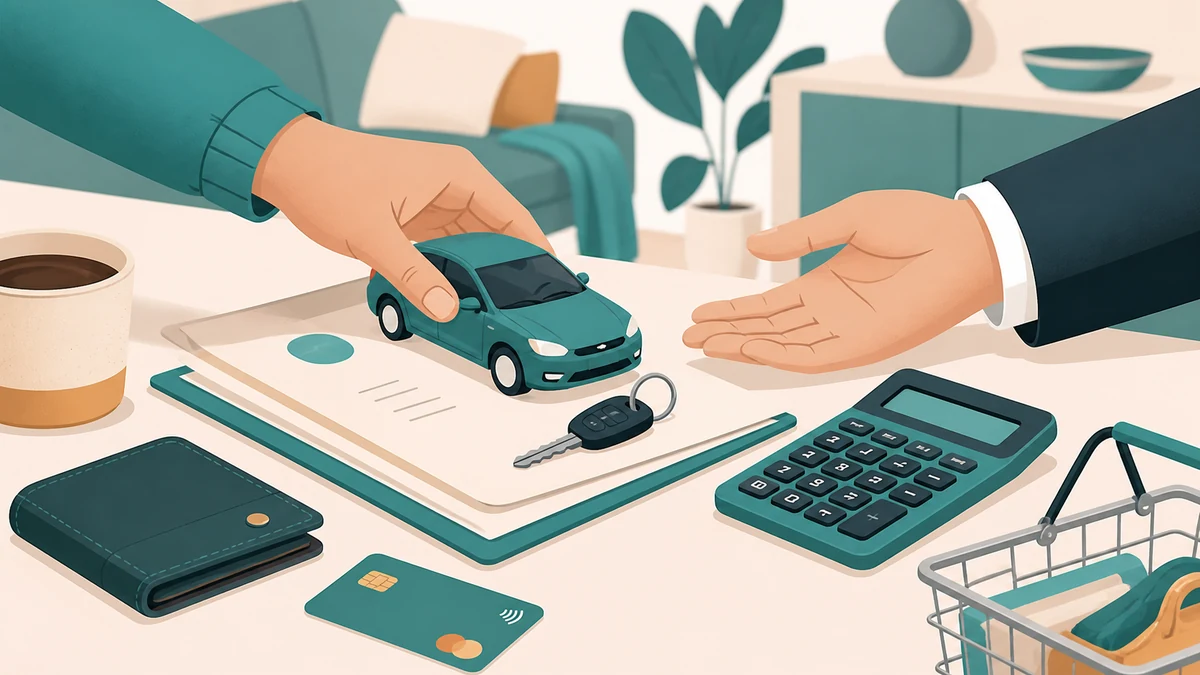 Couple comparant des offres de crédit auto pour financer une voiture