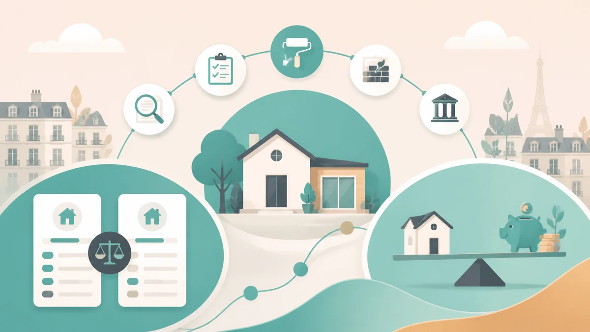 Artisan réalisant des travaux de rénovation financés par un crédit travaux