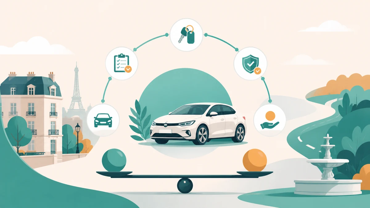 Automobiliste comparant les loyers d une LOA ou LLD sur un ordinateur à la maison